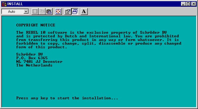 Installation Intro Screen